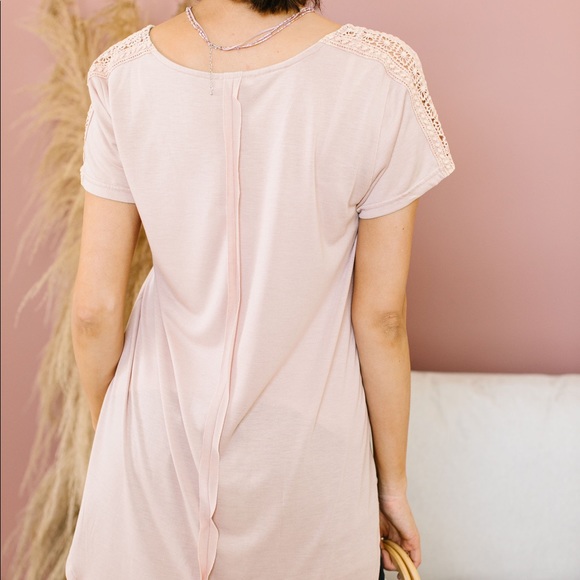 Love the Lace Top in Blush - Picture 3 of 10